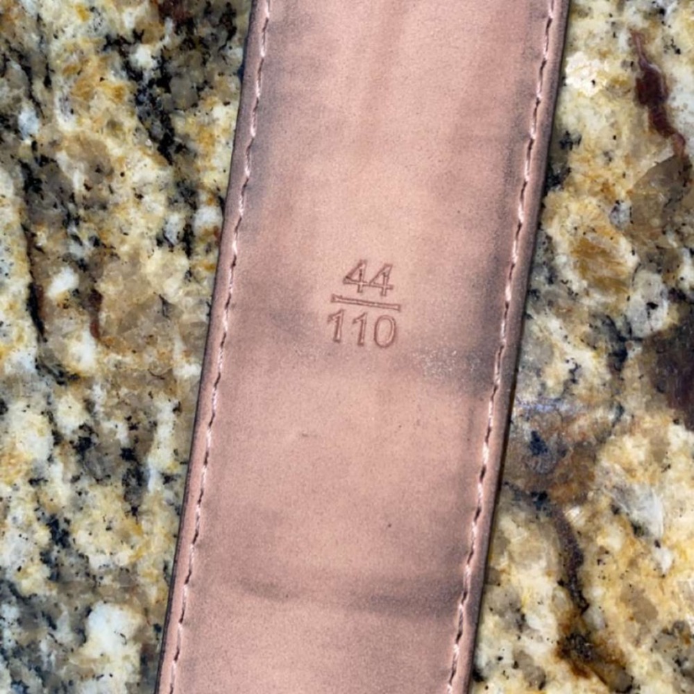 Louis Vuitton belt. Size 44/110. Black and grey. - Picture 3 of 4